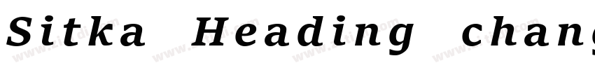 Sitka Heading chang字体转换